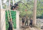 Jembatan Gantung Kunyi Mulai Dipasang Sling, Warga: Sudah Lama Kami Nantikan